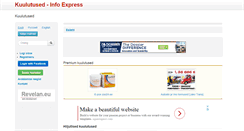 Desktop Screenshot of express.ee