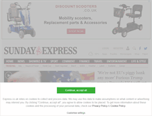 Tablet Screenshot of express.co.uk